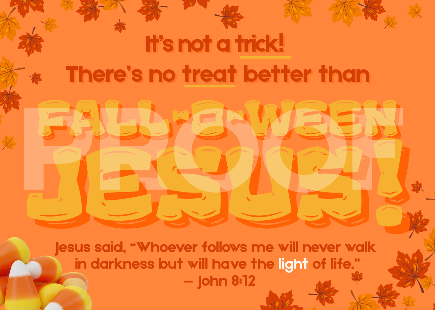 Fall-O-Ween Jesus - Christian Halloween Downloadable PDF